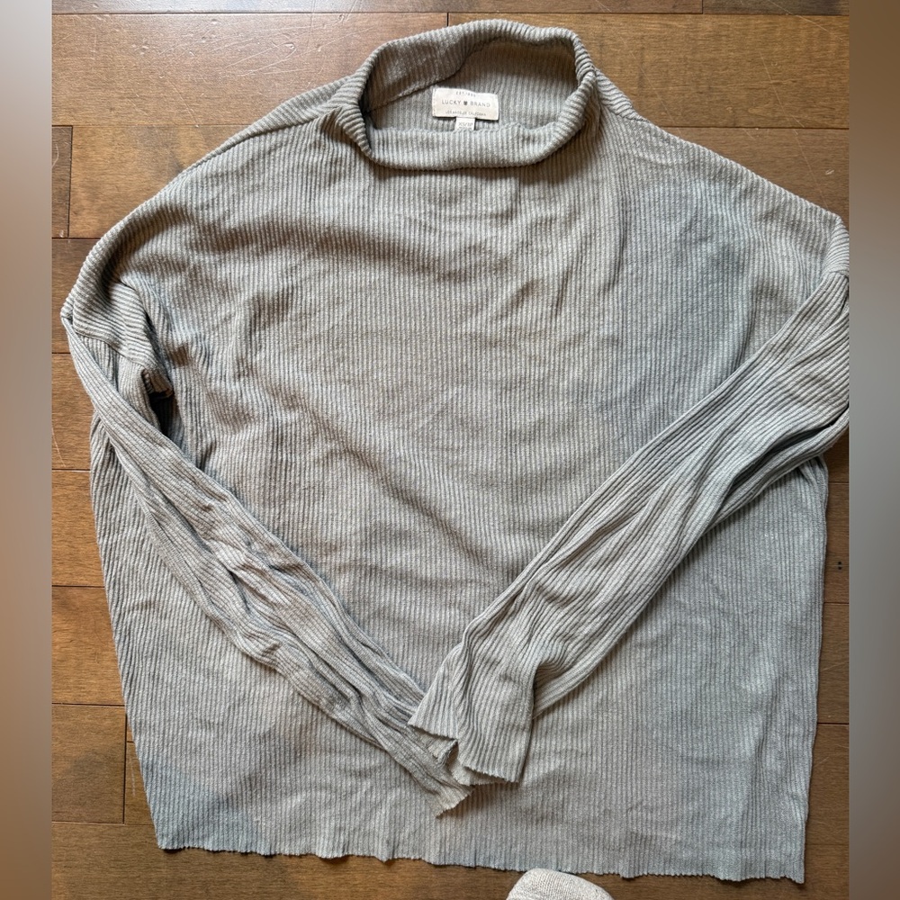Lucky Brand Green Long Sleeve Top
